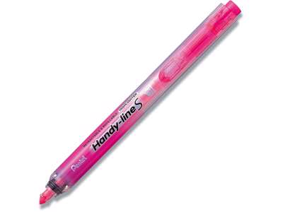 Tekstmarker, Med trykmekanisme, Pink, 1 stk, Pentel Handyline SXS15