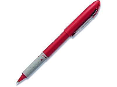 Rollerball pen, 0.7 mm, 0.3 mm, Rød, uni-ball Grip UB-247-40