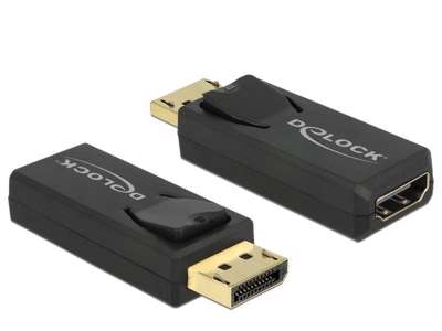 DeLOCK 65571 kabel kønsskifter Displayport 1.2 HDMI Sort