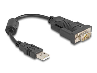 DeLOCK 64276 serielkabel Sort 0,25 m USB Type-A RS-232