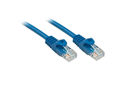 Lindy RJ-45/RJ-45 Cat6 0.5m netværkskabel Blå 0,5 m U/UTP (UTP)