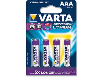 Batteri, AAA, 1.5 V, 4 stk, Varta Professional