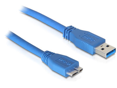 DeLOCK 83502 USB-kabel USB 3.2 Gen 1 (3.1 Gen 1) 5 m USB A Micro-USB B Blå