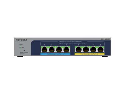 NETGEAR 8-port Ultra60 PoE++ Multi-Gigabit (2.5G) Ethernet Plus Switch Administreret L2/L3 2.5G Ethernet (100/1000/2500) Strøm over Ethernet (PoE) Grå