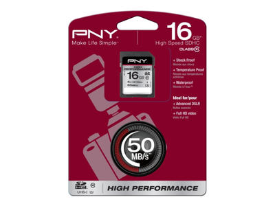 PNY 16GB SDHC Klasse 10