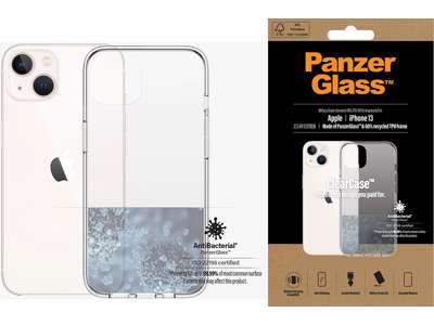 Cover, iPhone 13, Case, Transparant, PanzerGlass Antibacterial - ClearCase 