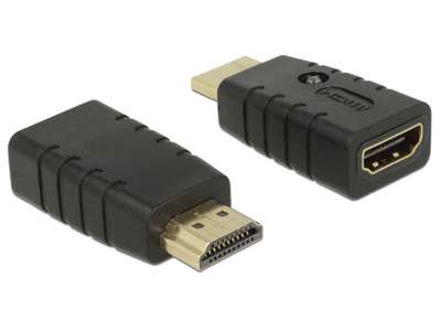 DeLOCK 63320 kabel kønsskifter 1 x HDMI-A 19 pin Sort