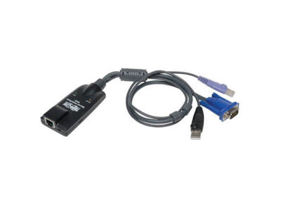 Tripp Lite B055-001-UV2CAC KVM-kabel Sort