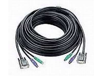 ATEN PS/2 KVM Cable, 10m KVM-kabel Sort