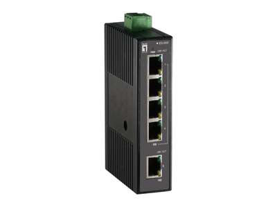 LevelOne IES-0500 netværksswitch Ikke administreret Fast Ethernet (10/100) Sort