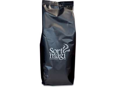 Kaffe, Filter formalet, Mellemristet, 400 g, 1 pose, BKI Sort Magi 