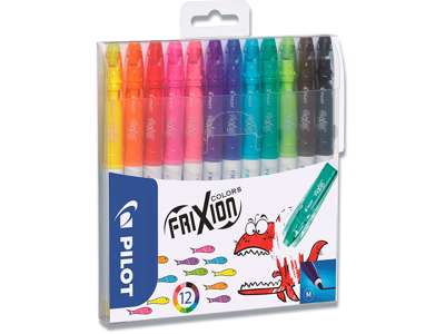 Special marker, Kan viskes ud, 0.7 mm, Assorteret, Pilot FriXion Color SW-FC-S12