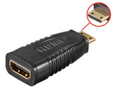 Microconnect HDM19F19MC kabel kønsskifter mini HDMI HDMI Sort