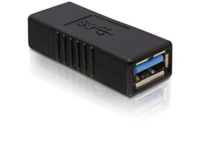 DeLOCK USB 3.0-A Adapter USB-A Sort