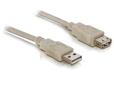 DeLOCK Cable USB 2.0 extension A/A 3m USB-kabel USB A Grå