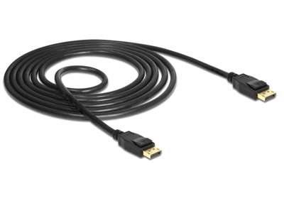 DeLOCK 85508 DisplayPort kabel 1,5 m Sort