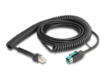 DeLOCK 87995 kabel kønsskifter RJ-45 USB 2.0 Type-A Sort