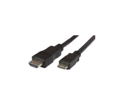 Microconnect HDM1919C2 HDMI-kabel 2 m HDMI Type A (Standard) HDMI Type C (Mini) Sort