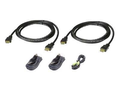 ATEN 2L-7D02UHX5 KVM-kabel Sort 1,8 m