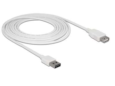 DeLOCK 85201 USB-kabel USB 2.0 3 m USB A Hvid