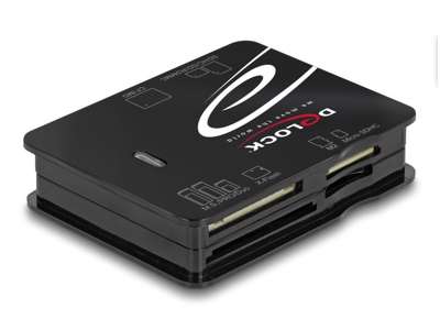 DeLOCK 91007 kortlæser USB 2.0 Sort