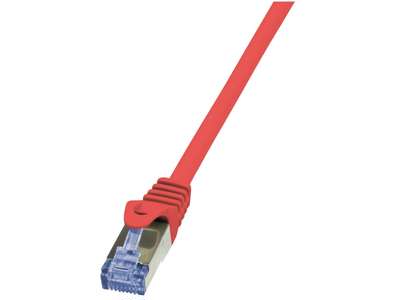 LogiLink Cat6a S/FTP, 0.5m netværkskabel Rød 0,5 m S/FTP (S-STP)