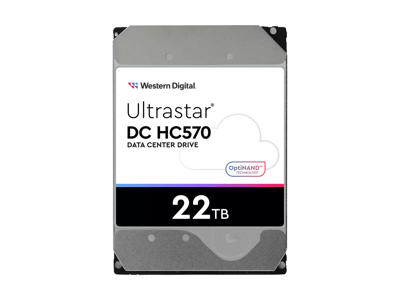 Western Digital Ultrastar DC HC570 harddisk 22 TB 7200 rpm 512 MB 3.5" SAS