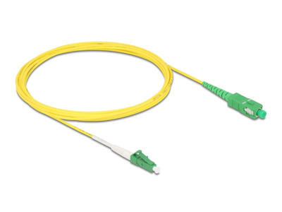 DeLOCK 83862 InfiniBand og fiberoptisk kabel 3 m LC SC LC/SC Gul