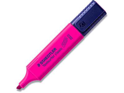 Tekstmarker, Permanent, Magenta, 1 stk, Staedtler Textsurfer Classic 364