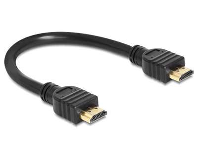 DeLOCK 83352 HDMI-kabel 0,25 m HDMI Type A (Standard) Sort