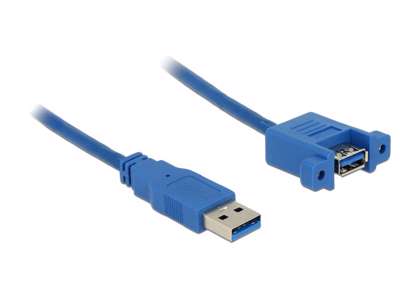 DeLOCK USB 3.0 A, 1m USB-kabel USB 3.2 Gen 1 (3.1 Gen 1) USB A Blå