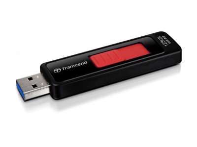 Transcend JetFlash elite JetFlash 760, 128GB USB-nøgle USB Type-A 3.2 Gen 1 (3.1 Gen 1) Sort, Rød