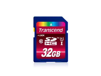 Transcend 32GB SDHC CL 10 UHS-1 MLC Klasse 10