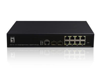 LevelOne GEP-1061 netværksswitch Administreret L2 Gigabit Ethernet (10/100/1000) Strøm over Ethernet (PoE) Sort