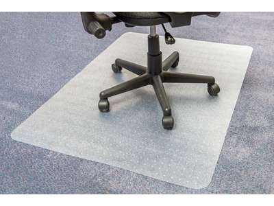 Stoleunderlag, Transparent, Med pigge, 90x120 cm, FloorTex Ecoline 