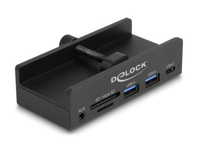 DeLOCK 64285 interface hub USB 2.0 Type-A 5000 Mbit/s Sort