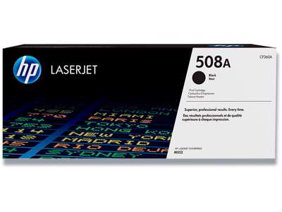 Toner, 508A, Black-sort, 6.000 sider, HP CF360A