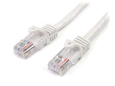 StarTech.com 45PAT3MWH netværkskabel Hvid 3 m Cat5e U/UTP (UTP)