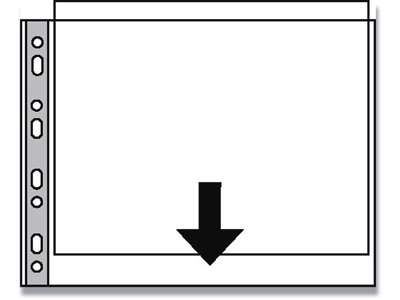 Plastlomme, A3, Åben top-tværformat, 0.085 mm, 50 stk, Esselte 