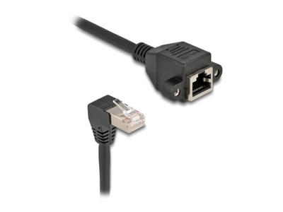 DeLOCK 80310 netværkskabel Sort 0,5 m Cat6a S/FTP (S-STP)