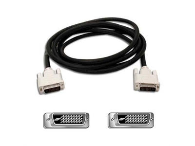 Belkin DVI-D/DVI-D, M/M, 1.8m DVI kabel 1,8 m Sort