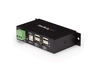 StarTech.com ST4200USBM interface hub USB 2.0 Type-B 480 Mbit/s Sort