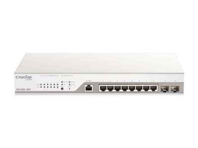 D-Link DBS-2000-10MP netværksswitch Administreret L2 Gigabit Ethernet (10/100/1000) Strøm over Ethernet (PoE) Grå