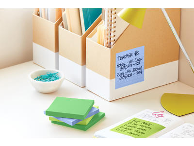 Memonotes, 101x101 mm, Assorteret Oasis, 6 blokke, Post-it Super Sticky Linjeret