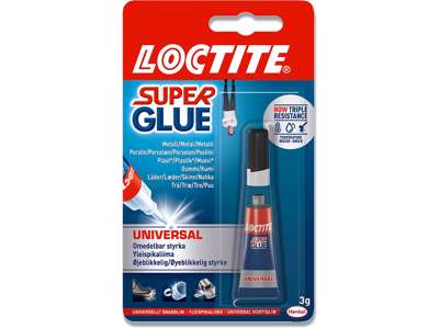 Lim, Sekund, 3g, Tube, Loctite Super Glue Universal