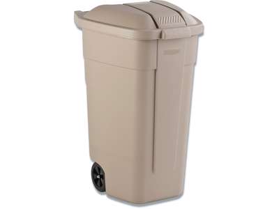 Affaldsspand, 110 liter, Beige, Firkantet, Rubbermaid Container 