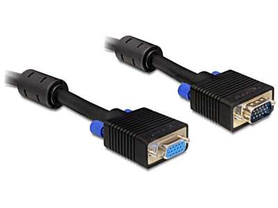 DeLOCK 1m VGA Cable VGA kabel VGA (D-Sub) Sort