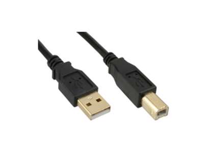 Microconnect USBAB5G USB-kabel USB 2.0 5 m USB A USB B Sort