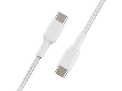 Belkin CAB004BT1MWH USB-kabel 1 m USB C Hvid