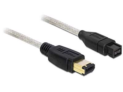 DeLOCK FireWire A/B, 2.0m 2 m Grå